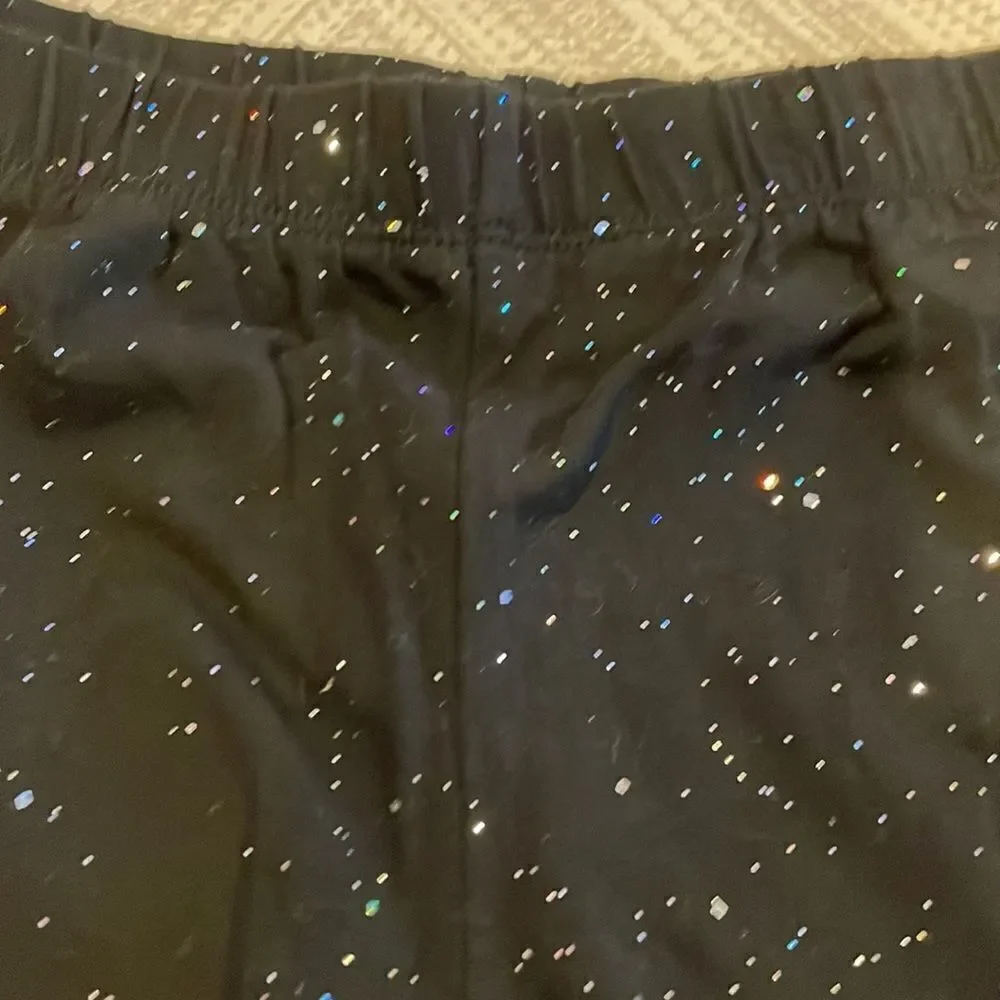 Gap Kids Girls Black with Sparkle Leggings